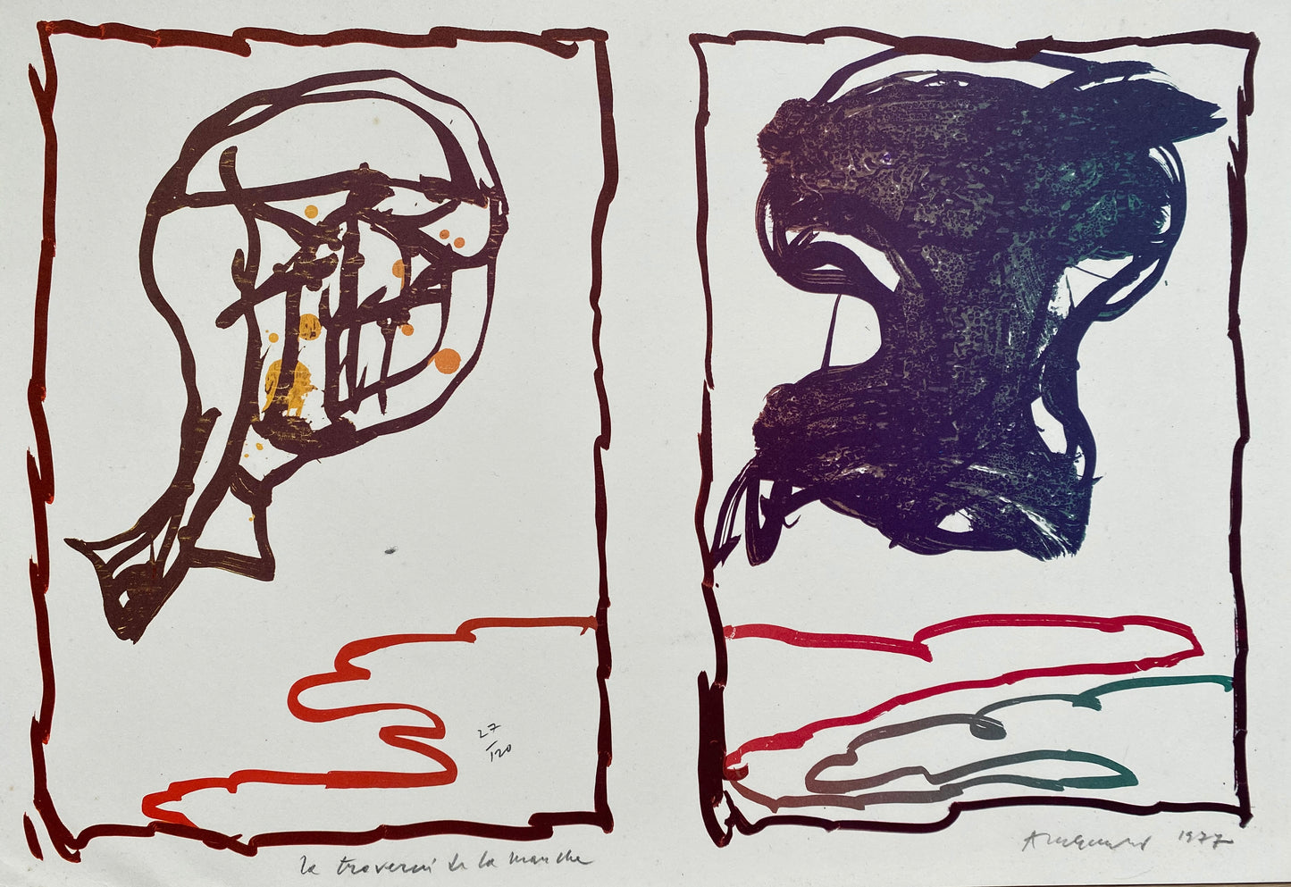 Pierre Alechinsky 31x44cm