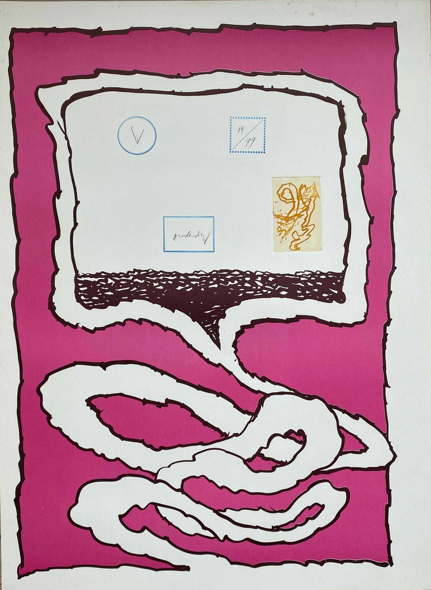 Pierre Alechinsky 75x55.5cm