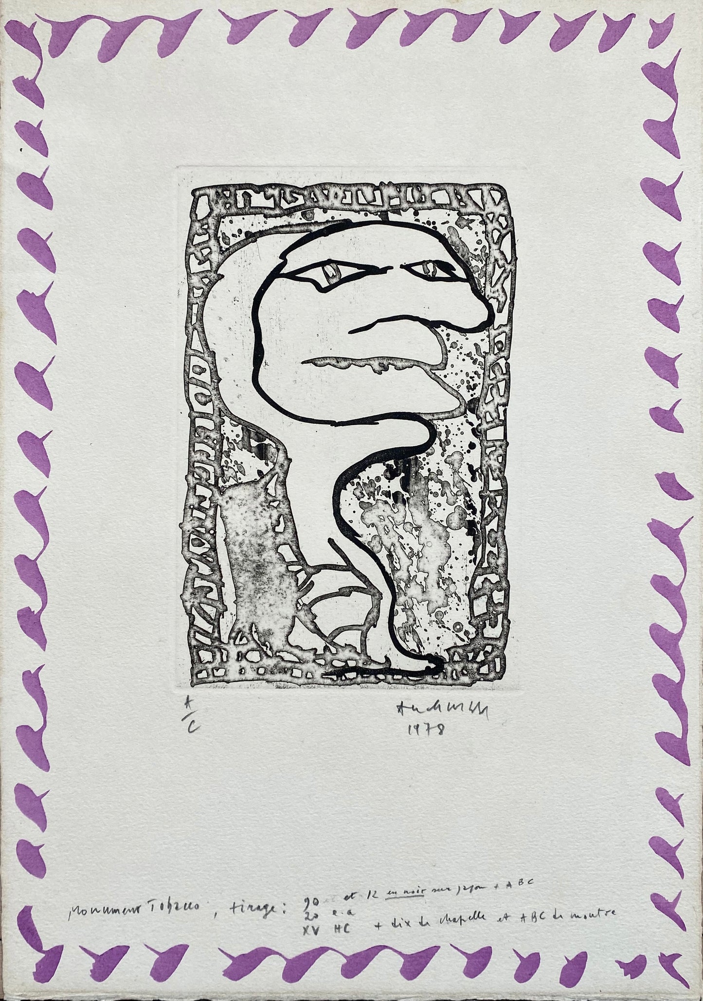 Pierre Alechinsky 46x32 cm