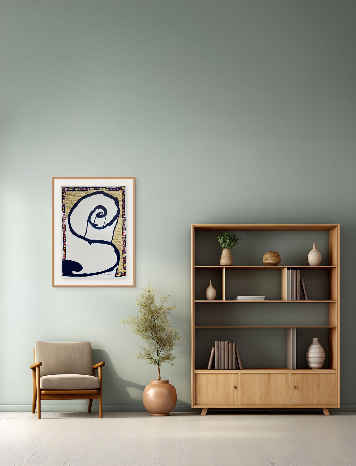 Pierre Alechinsky 76x54cm