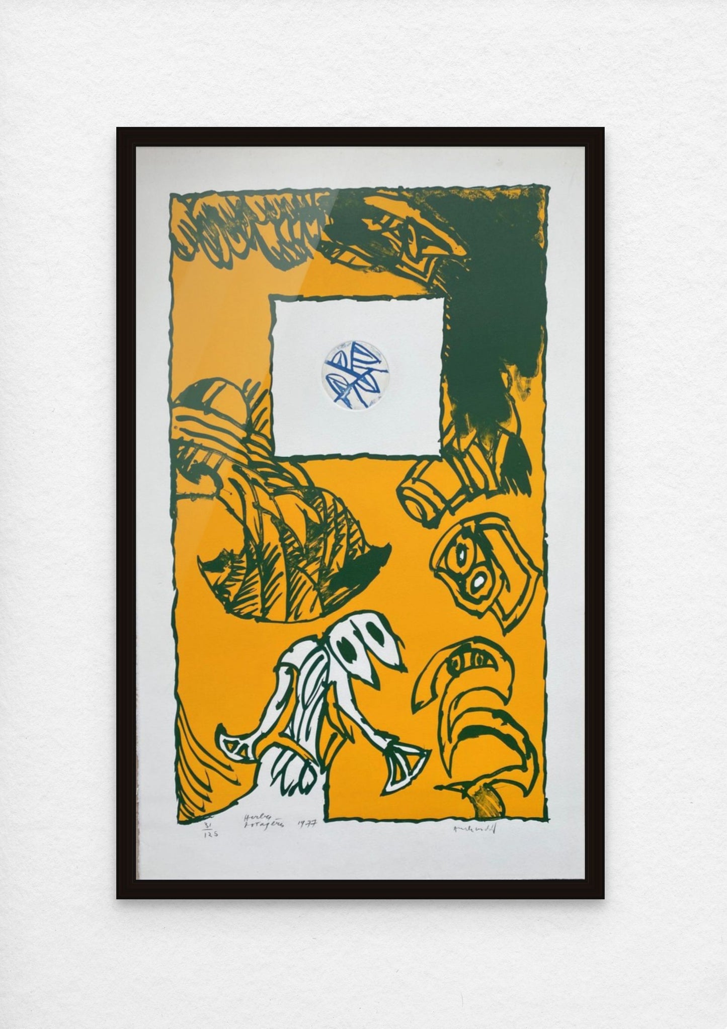 Pierre Alechinsky 76.0x47cm