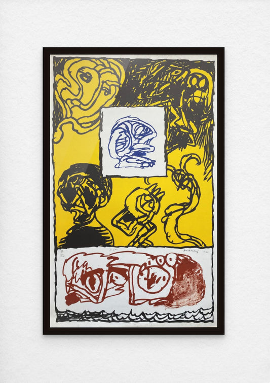 Pierre Alechinsky 100x62cm