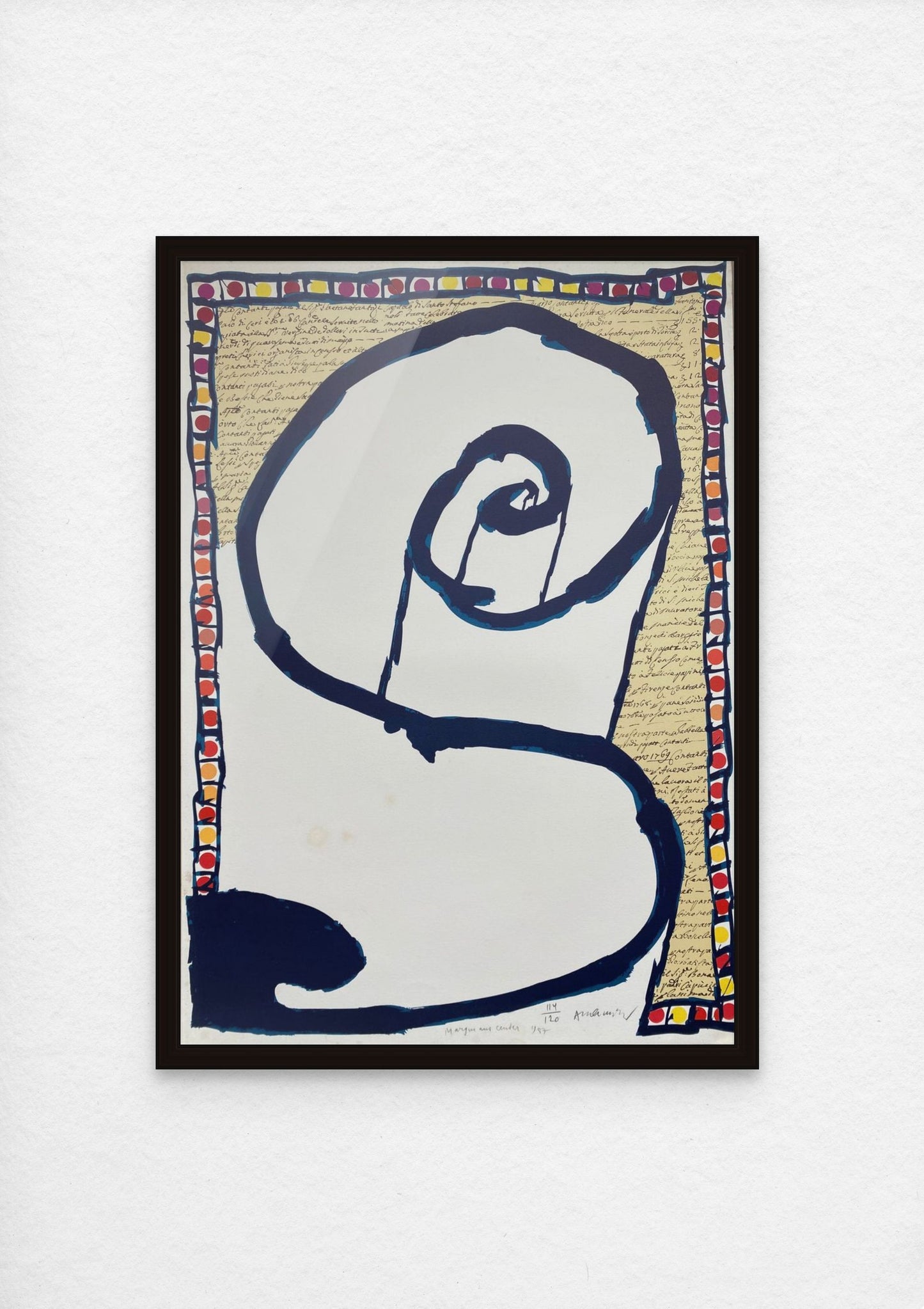 Pierre Alechinsky 76x54cm